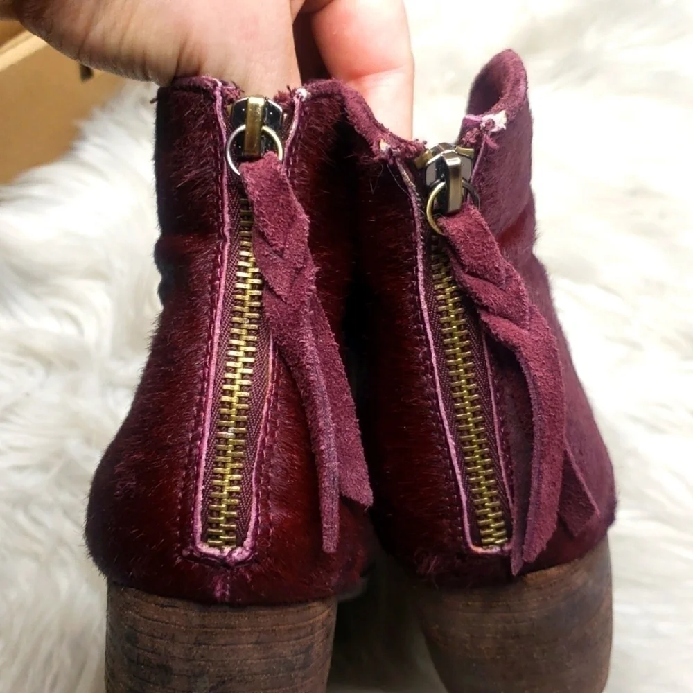 REVOLVE Cynthia Vincent Dane Hair on Calf Bootie  8.5